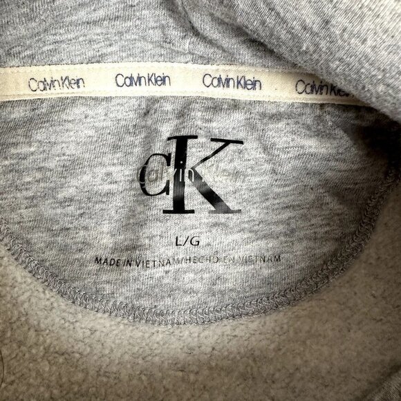 Calvin Klein Cowl Neck Sweater Gray Leopard Size Large Legging Sweater - Picture 3 of 9